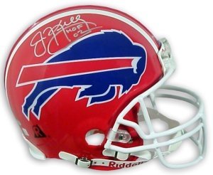 Jim Kelly Autographed/Hand Signed Buffalo Bills Full Size Replica Helmet HOF 02