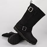 Bench Sarette Suede Boot Noir Noir
