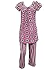 Indiatrendzs Women's Cotton Night Suit (2Pc) Pyjama Set Pink Tops with Capri
