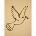 Peace Dove Bird Iron Shadow Decorative Wall Art