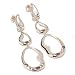 14K Gold Amethyst, Aquamarine & Diamond Earrings