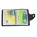Men and Women Slim PU Leather Portable Credit Card Holder with 24 Card Slots
