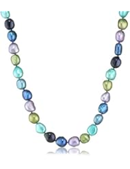 Honora "Peacock" Freshwater Cultured Pearl Necklace, 18"