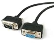 StarTech.com Coax High Res Low Profile VGA Monitor Extension Cable - HD15 M/F - 6 Feet (MXT101LP6)