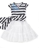 Guess? Girls Striped Sash Eyelet Dress