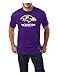 NFL Baltimore Ravens Men's UP4 Tee, Dark Purple, Large