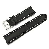 Produkt-Bild: Lederarmband (schwarz) Bandansto&szlig; 24 mm