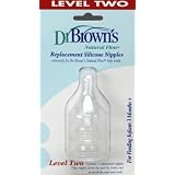 Dr. Brown's Natural Flow Level 2 Standard Nipple, 3 Pack ~ Dr. Brown's