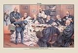 Paper poster printed on 12 x 18 stock. Puck Magazine: Our Overworked Supreme Court