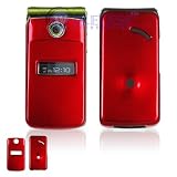 Sony Ericsson TM506 Cell Phone Red Solid Protective Case Faceplate Cover