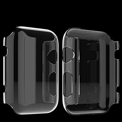 Apple Watch Case, Gearwarez® Hard Pc Plastic Front and Side Cover Cases (6 Color Combination Pack) for Apple Watch / Watch Sport / (42 mm)