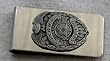 Police Badge Pewter Money Clip