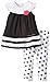 Calvin Klein Baby-Girls Infant Black White Tunic with Polka Dots Leggings