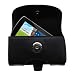 Horizontal Black Leather Case for the Philips Muse 16GB MP3 Video Player FullSound with both a belt clip and loop option - a Gomadic design