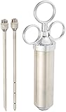 Bayou Classic 5011 2-Ounce Stainless-Steel Seasoning Injector with Marinade Needles