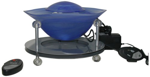 Smart Solar Magic Mist Clear Accent Tabletop Fountain, Frosted Blue