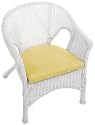 Wicker Bistro Chair Cushion 2"hx18"w Buttercup Sun