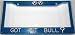 Paw Prints Blue Glitter Got Pit Bull? License Plate Frame