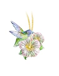 Lena Lius Enchanted Wings Hummingbird Art Glass Pendant Necklace by The Bradford Exchange