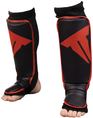Throwdown Uni MMA Grappling Shin Instep Guards, schwarz rot, M (Reg), 12-0194 Preisvergleich