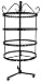 4 Tiers Black Rotating Spin Table Top Earring Holder Organizer Stand / Jewelry Stand Display Rack Towers