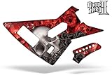 Guitar Hero 2 Faceplate Skin Xbox 360 - (Xplorer Guitar) Bone Collector Red