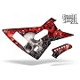 Guitar Hero 2 Faceplate Skin Xbox 360 - (Xplorer Guitar) Red Skulls