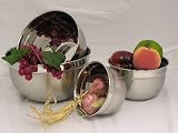 Prime Pacific Euro Stainless Steel Mixing Bowls, Set of 4