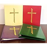 Ceremonial Binder - Series 2 - Set of Four Colors with Gold Cross (1-inch Spine)