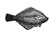 Aphrodite(アフロディーテ) ネクタイピン 魚 カレイ 鰈 銀色 日本製
