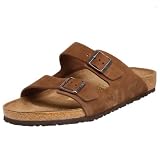Birkenstock Arizona Two Strap Sandal,Cocoa Nubuck,34 Narrow EU