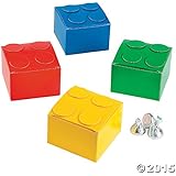 Building Brick Theme Party Favor Boxes- 1 Dozen