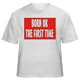 BORN OK THE FIRST TIME Youth T-Shirt (for Kids) ASH GREY LARGE