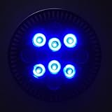 Dimmable High Power Par38 White + Blue LED Aquarium Reef Corals Grow Light Bulb, 1325w+b