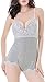 Ruzishun Women's floral Lace and Sexy Lingerie Jumpsuit Mini Babydoll(Gray,L)