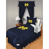 Michigan Wolverines NCAA "Locker Room Collection" Queen Bed Complete Set