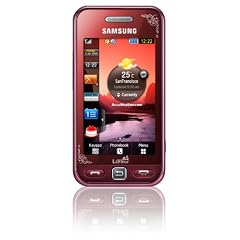 Samsung S5230 Star Smartphone (Touchscreen, 3MP Kamera, Video, MP3-Player, Bluetooth) garnet red "la fleur"