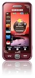 Samsung S5230 Star Smartphone (Touchscreen, 3MP Kamera, Video, MP3-Player, Bluetooth) garnet red "la fleur"
