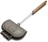 Rome's #1305 Panini Press Cooker, Cast Iron with Steel and Wood Handles