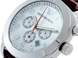 Image of Emporio Armani AR5824 Gents chronograph watch with leather strap