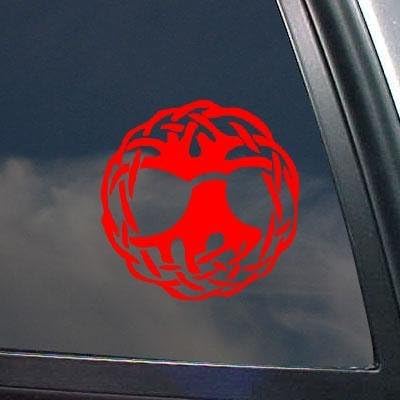 Auto Window Adhesive Vinyl Celtic Wicca Witch Symbol Ball Of Twine Wall Laptop Notebook Decor Decal Sticker Vinyl Bike Home Decor Decoration Red Wall Art Helmet Car by absronalex