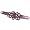 Violet Plum Rose Crystal On Faux Suede Band Bracelet With Button Clasp