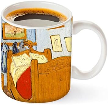 Funny Guy Mugs Good Morning Ceramic Coffee Mug, White, 11-Ounce - Bedroom in Arles Van Gogh Painting