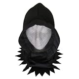 SeasonsTrading Black Hidden Face Mask Hood ~ Halloween Horror Costume (STC10194) Picture