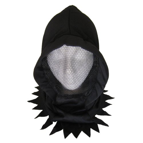 SeasonsTrading Black Hidden Face Mask Hood Halloween Horror Costume