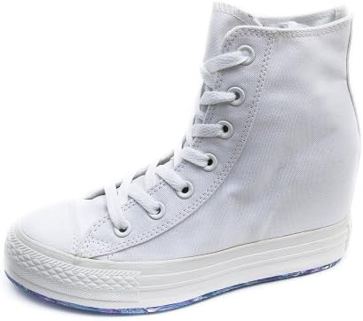 Converse Womens Chuck Taylot All Star Platform Plus White Sneaker - 7