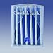 Hanukkah Chanukah Blue and Silver Pearlescent Candles