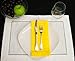 Yellow Hemstitch Dinner Napkins 1 Dozen