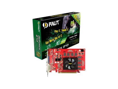 Palit GeForce 210 1 GB 128-bit DDR2 PCI Express 2.0 x16 HDCP Ready Video Card NE221000F0801