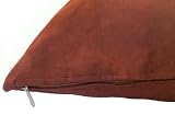 Medium Double layer Chocolate color Suede Pet Bed Cover for Dog or Cat 35"X29" - Replacement cover only